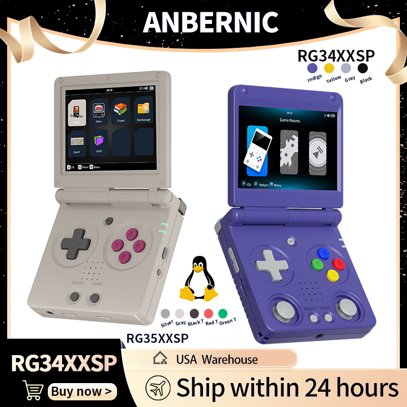 Retro Gaming Tablet - Anbernic RG34XXSP RG35XXSP Flip Console de