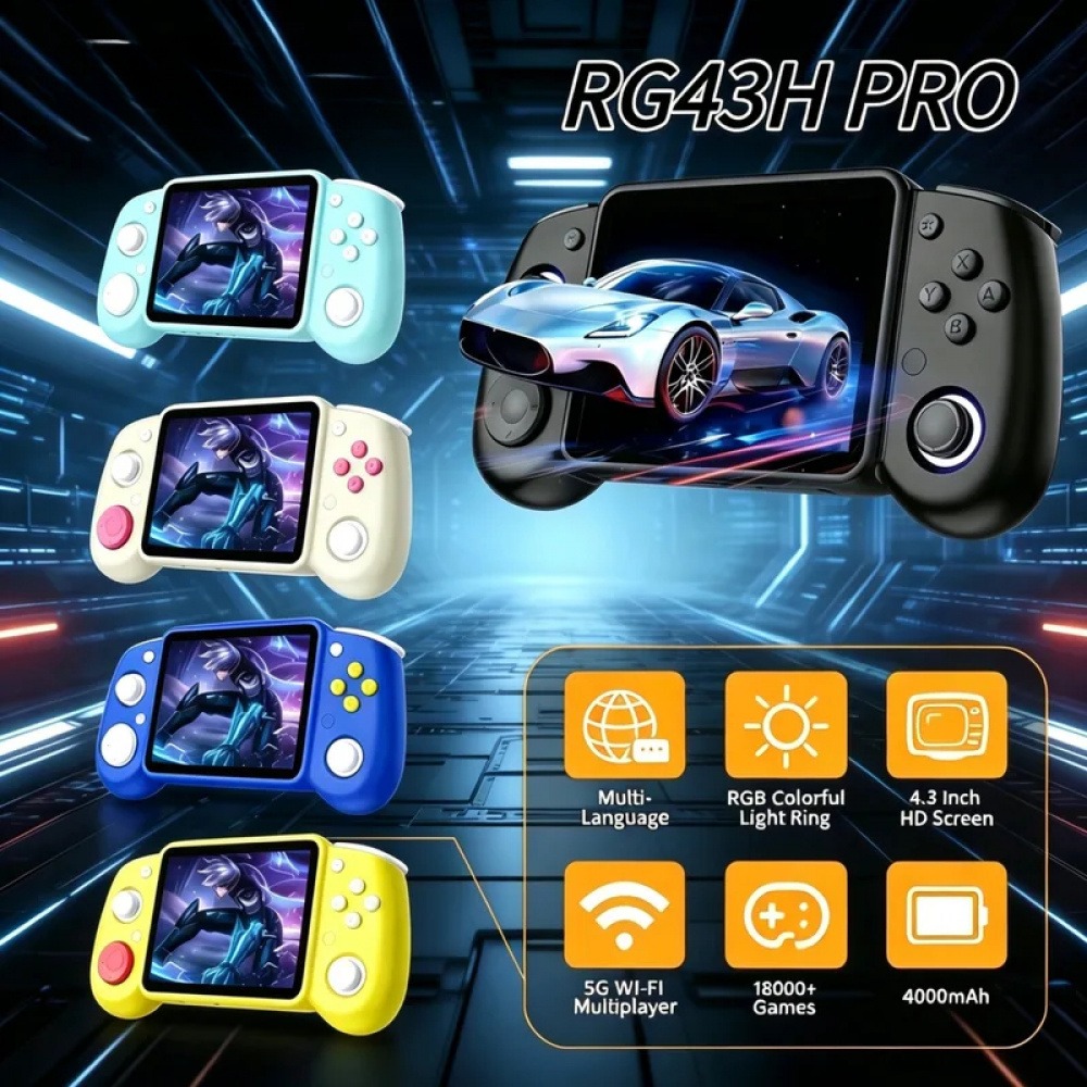 Game Retro Gaming - Console de Jogo Portátil Retro RG43H