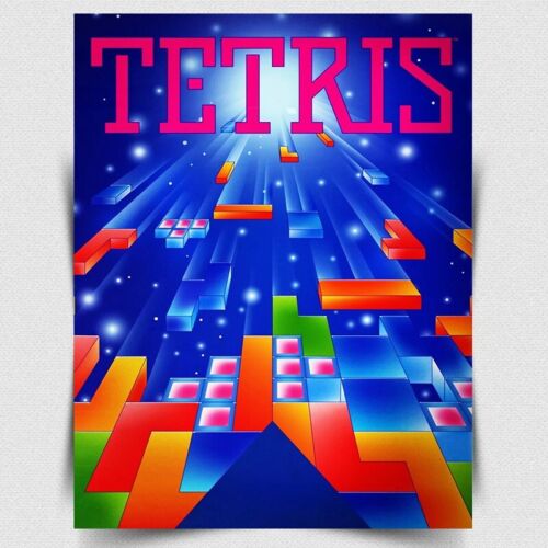 Game Retro Gaming - TETRIS METAL SIGN PLAQUE - Pôster