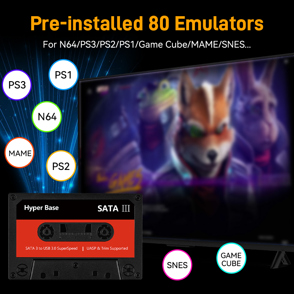 Batocera 500g/2t emulador jogo - Retro Gaming Emulator avaliação e preço
