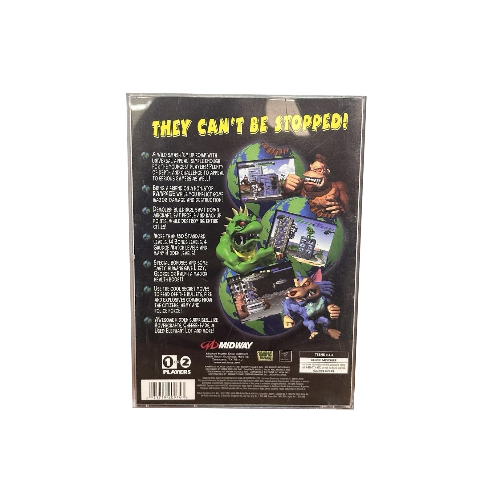 Jogo Saturn Copy Disc Rampage  - Retro Gaming Handheld avaliação e preço