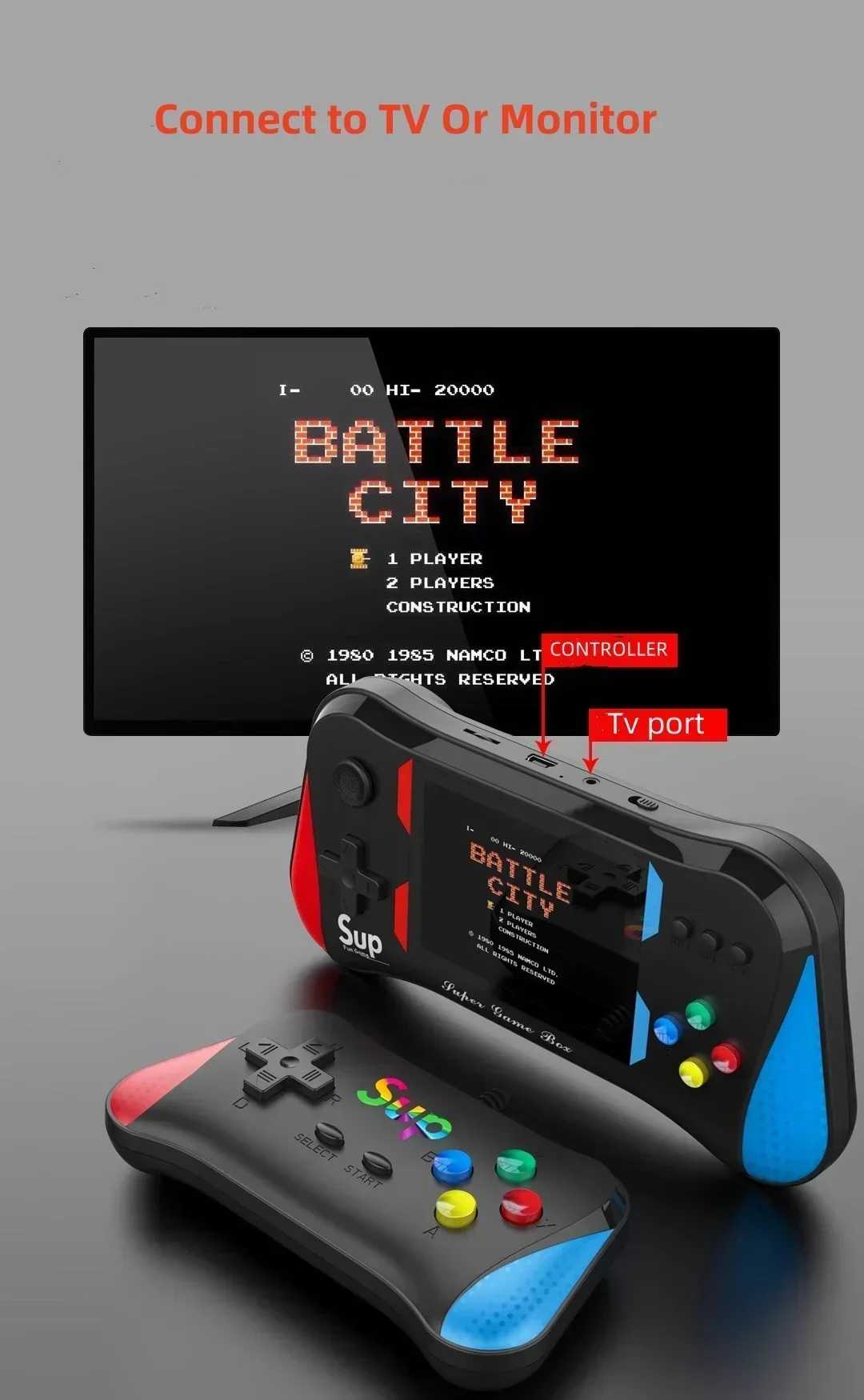 Console de jogo infantil palma - Retro Gaming Videos avaliação e preço