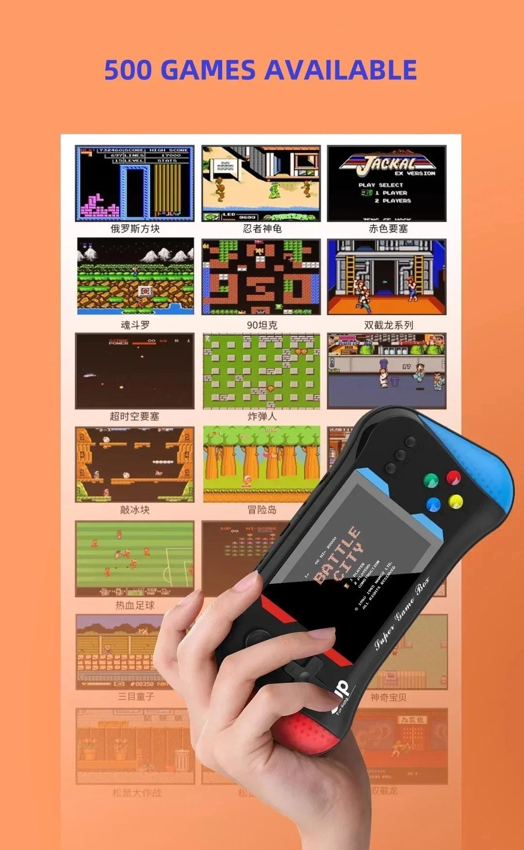 Console de jogo infantil palma - Retro Gaming Videos avaliação e preço
