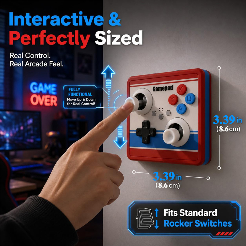 Capa de Interruptor de Luz Sem - Game Retro Gaming avaliação e preço